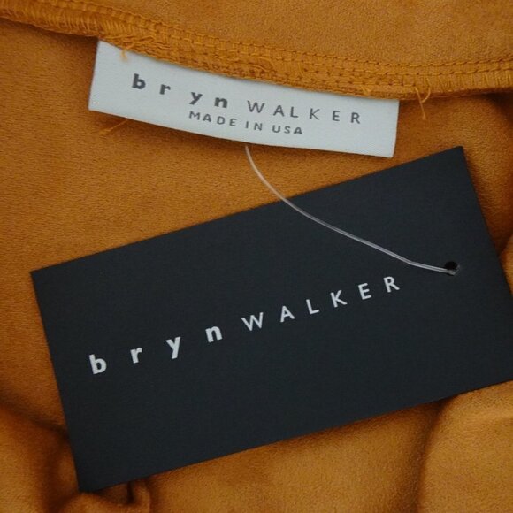 Bryn Walker Cowl Neck Top Women's Plus Size 3X Brown Stretch Faux Suede MADE USA - Picture 7 of 10
